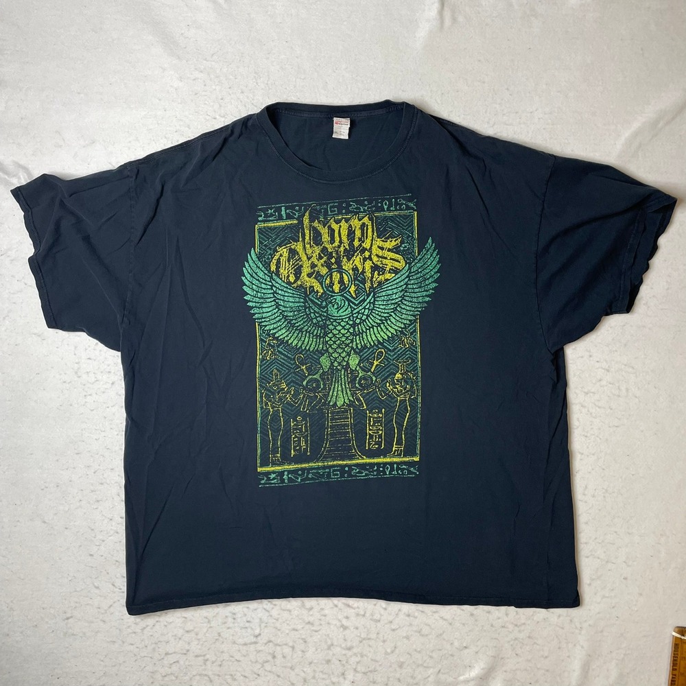 Born of Osiris T Shirt Mens 3XL Black Egyptian Graphic Band Tee Short Sleeve